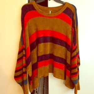 Free People 🍭cropped chenille sweater